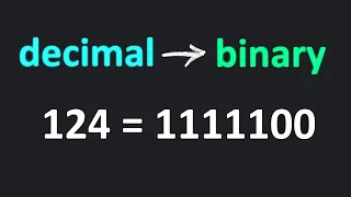 Convert decimal to binary EASY