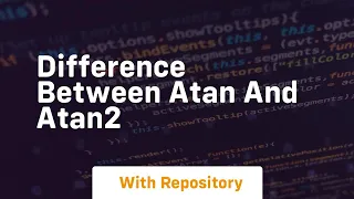 difference between atan and atan2