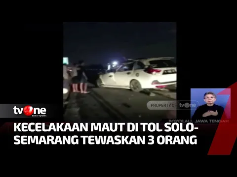 Sekeluarga Kecelakaan di Tol Boyolali, Tiga Penumpang Tewas dan Empat Orang Mengalami Luka