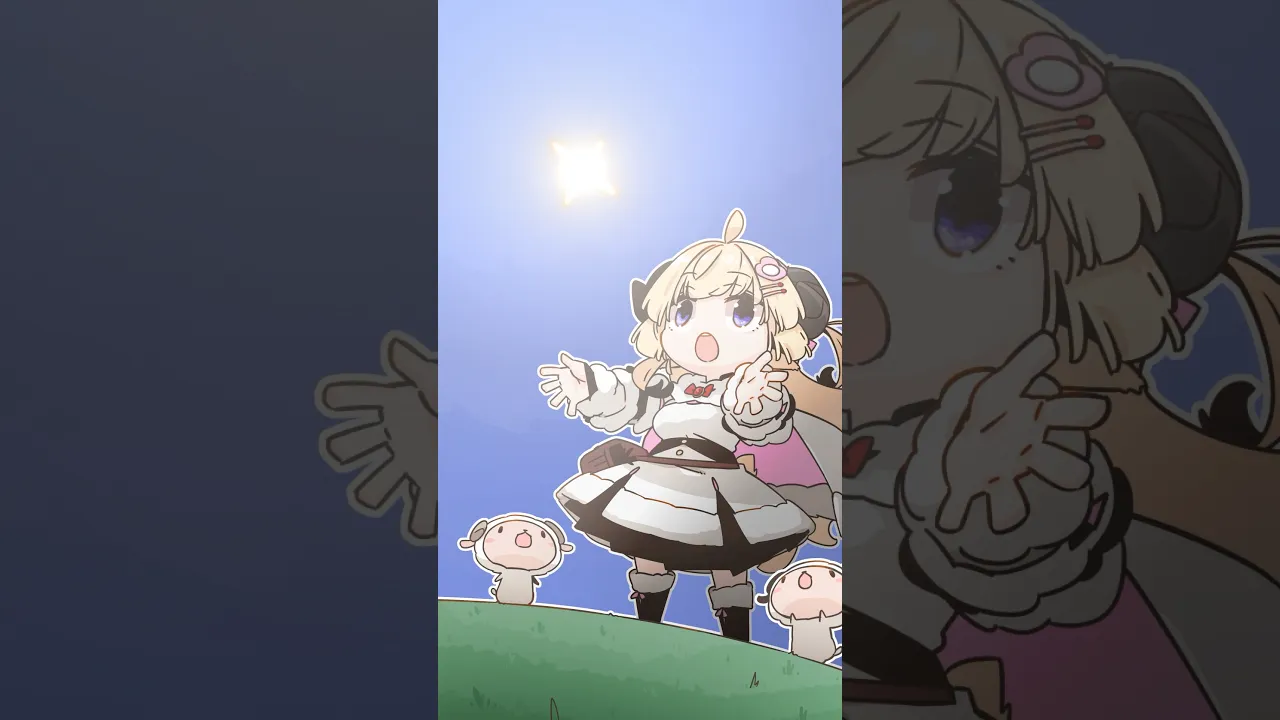 【手描きアニメ】わための大冒険！！！ #shorts #灰色の証明