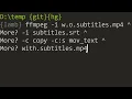 Add subtitles with ffmpeg