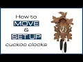 How to move and set up cuckoo clocks