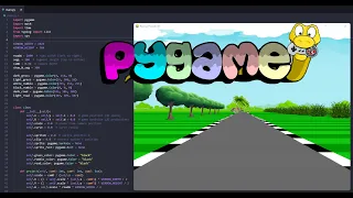 Python Pseudo 3D Racing Pygame