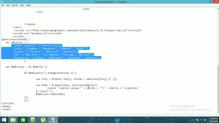 Jquery cascading DropDown list jQuery cascading dropdown for javascript code