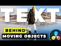 ADD Text behind MOVING Objects in Davinci Resolve Tutorial