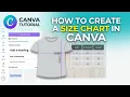 How to Create a Professional Size Chart in Canva