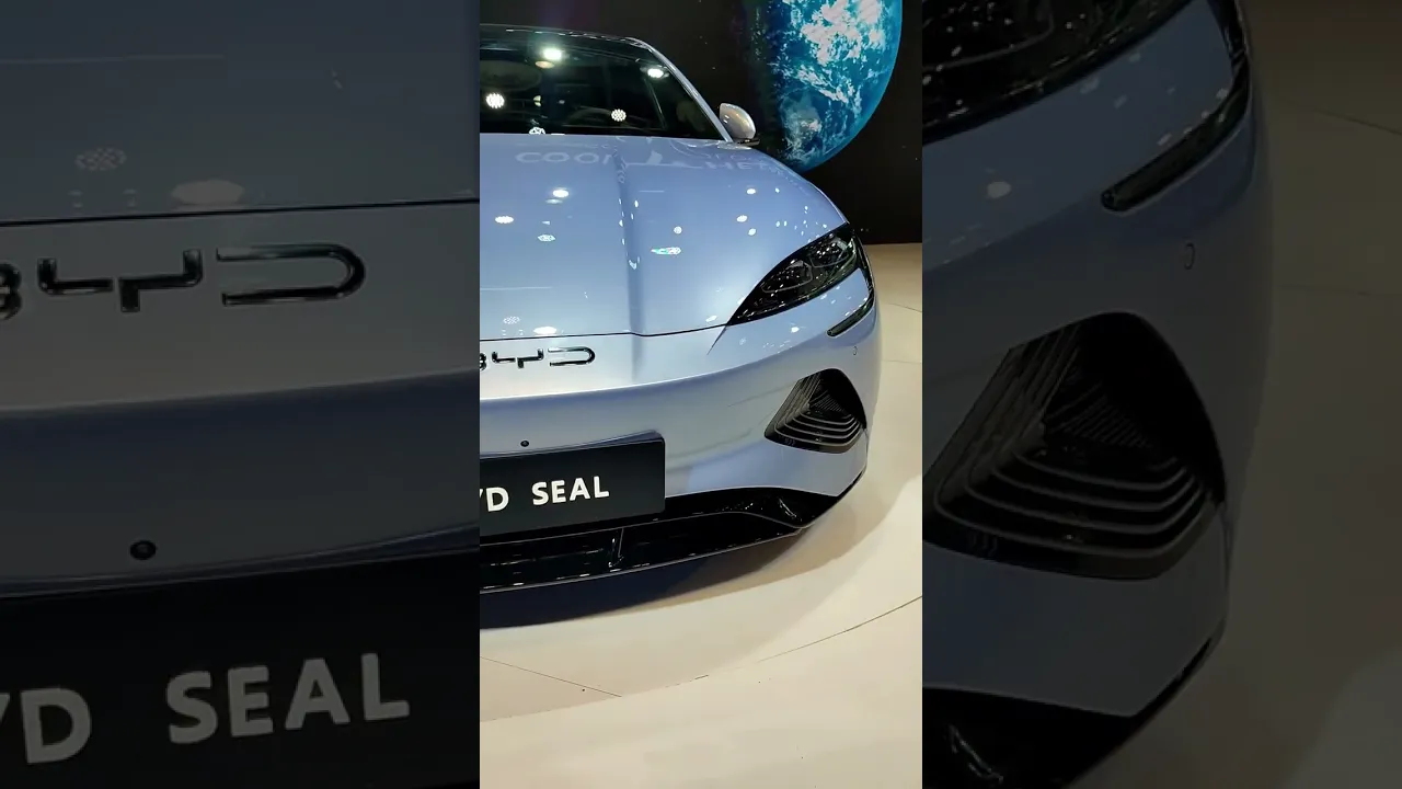 BYD Electric Seal reveal at Auto Expo 2023 