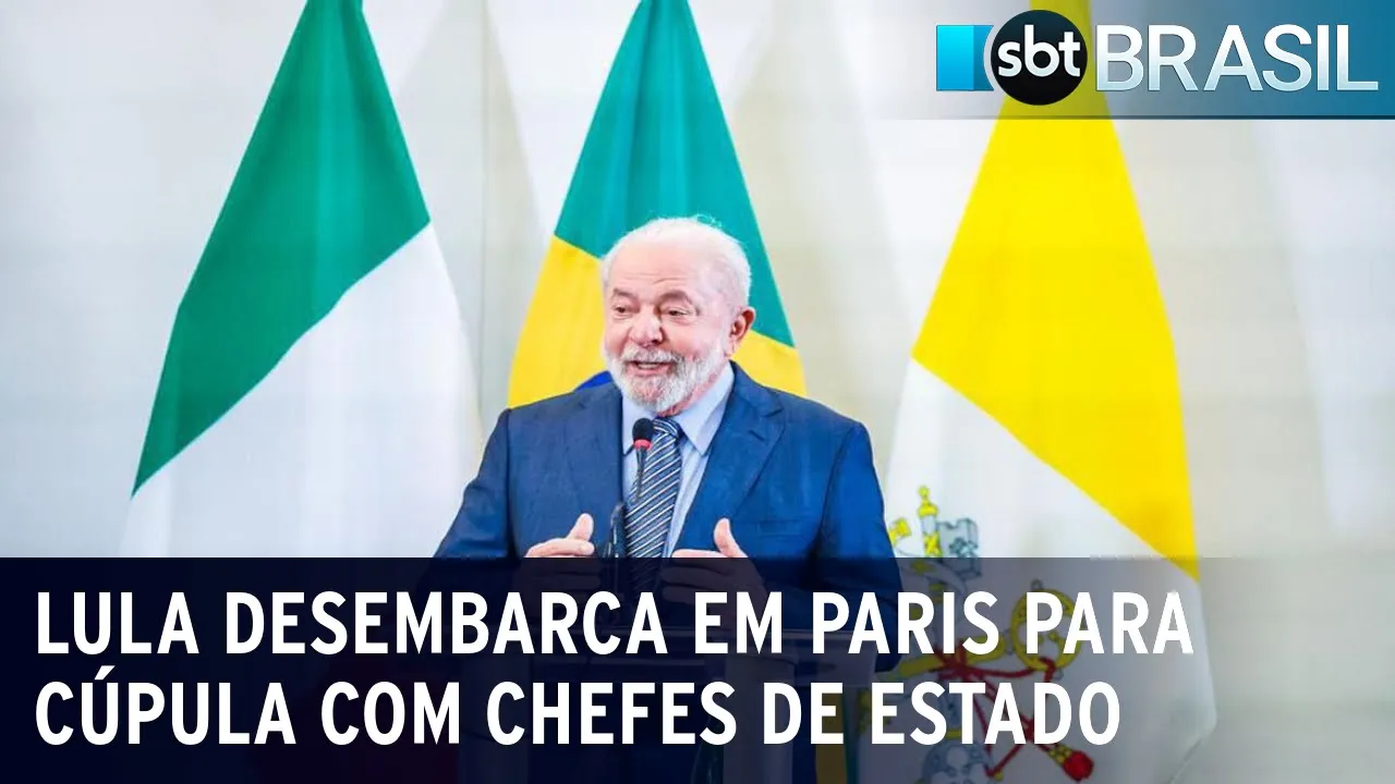 Lula desembarca em Paris para cúpula com chefes de Estado | SBT Brasil (22/06/23)
