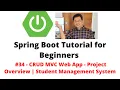 Spring Boot Tutorial for Beginners - CRUD C Web App