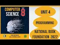Class 8th Computer chapter 4 programing language NBF