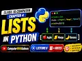 Class 10 Computer Chapter 4 Lists in Python Lecture 6 Notes
