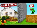 Lagu CASA REALISTA DE R$1.000.000,00 vs CASA DE TERRA de R$1,00 na BATALHA DE CONSTRUÇÃO