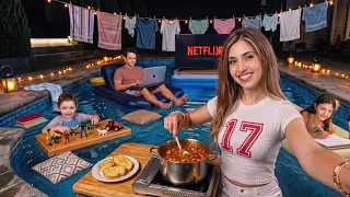 We Lived in our Pool for 24 Hours