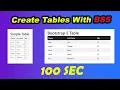 How to Create stylish and responsive Tables using BOOTSTRAP 5