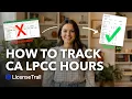 How to Track California LPCC APCC Hours 3 000 BBS Rules