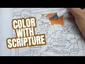 Bible Verse Coloring Page Cozy Rustic Kitchen Soup Scene from Cozy Blessings Coloring Book