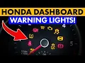 Every Dashboard Warning Light In Your Honda Explained