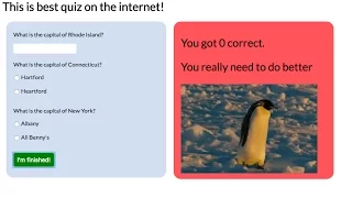 Javascript Tutorial Make a quiz