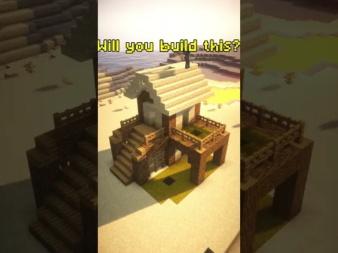 Minecraft Easy Desert House 🏠🌵 #shorts #minecraft #minecraftbuilding