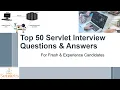 Servlet Interview Questions and Answers Java Servlet Interview Top 50 Q A For Interview Success