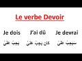 Conjugation- The Verb Devoir in the Present Past and Future Tense-