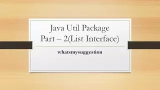 How To Use Classes Under Java util List Interface Explained In Detail