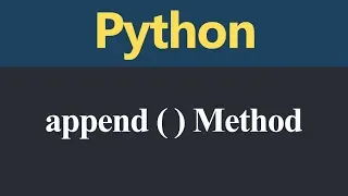 append Method in Python Hindi