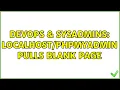 DevOps SysAdmins pulls blank page