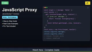 JavaScript Proxy - Complete JavaScript Tutorial