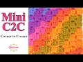 Mini C2C Corner to Corner Easy Crochet Blossom Crochet Tutorial