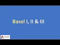 Lagu Understanding Basel I II III | Difference explained | Basel Accords | Basel 1 2 3