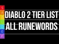 Diablo 2 TIER LIST - All Runewords