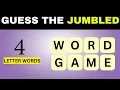 Scrambled Word Games-Guess the Word Game 4 Letter Words