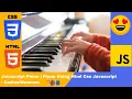 Javascript Piano Piano Using Html Css Javascript - Codewithranom
