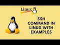 ssh command in Linux with Examples