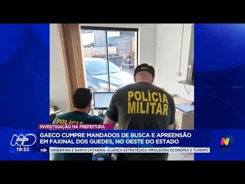 Gaeco realiza operação em Faxinal dos Guedes: mandados de busca e apreensão cumpridos