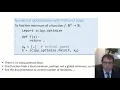1 2 Numerical optimization in Python