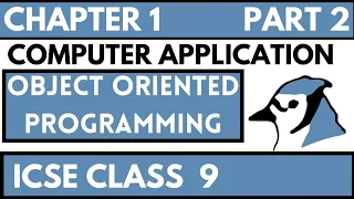 INTRODUCTION TO JAVA CHAPTER 1 - PART 2ND ICSE CLASS IX COMPUTER APPLICATIONS BLUE J