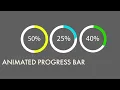 How to Build Animated Circular Progress Bar using HTML CSS Dynamic Animated SVG Progress bar