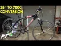 26 To 700c Wheel Conversion On Mountain Bike
