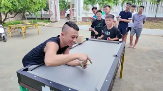 Cười Ra Nước Mắt Với Trò Ném Bi-a Nhận Giải Thưởng Cực Khủng | Ẩm Thực Tam Mao