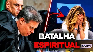 Mendonça ora diante de Moraes e Satanás se manifesta ao vivo na Globonews