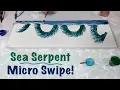 HUGE Micro Swipe Sea Serpent MUST SEE Loch Ness Monster Dragon Fluid Painting
