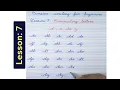 How to write Cursive Lesson 7 Connecting letters d a to z Cursive writing
