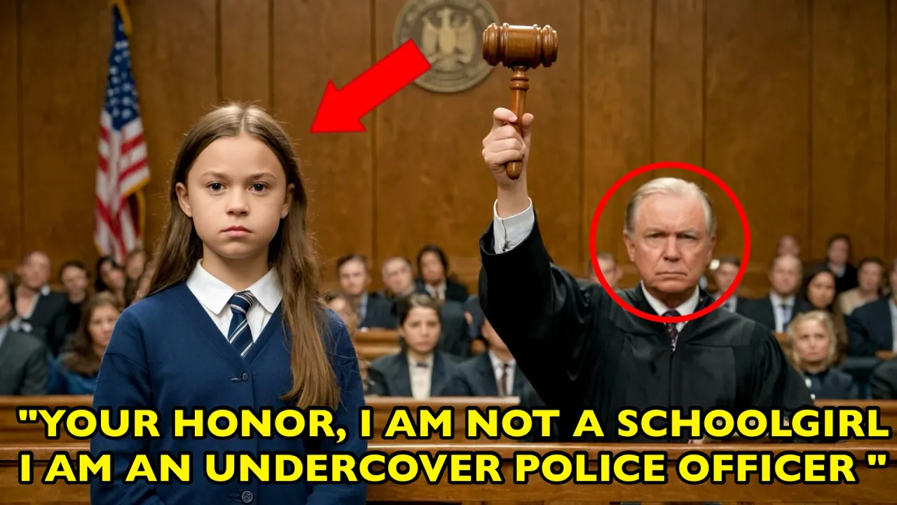 Outline Video Judge thought he was looking at an ordinary schoolgirl, but she was an undercover police officer!