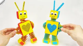 paper robot moving paper toys easy paper crafts