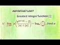 Limits involving greatest Integer Function and absolute value function