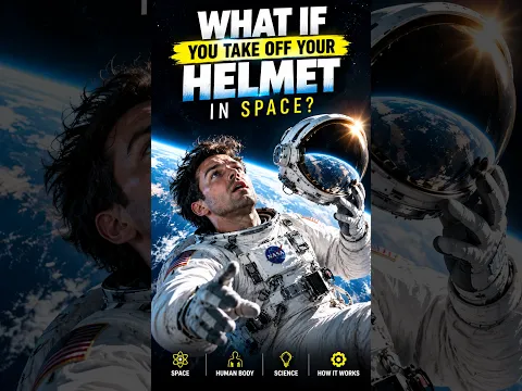 What Happens If You Take Off Your Helmet in Space? ππ± #Shorts