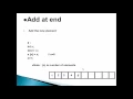 data structuress adding elements to array add Begin End and any Position