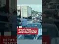 TRAFFIC TAKEDOWN Deputies create traffic jam to capture murder suspect on I-85 in South Carolina